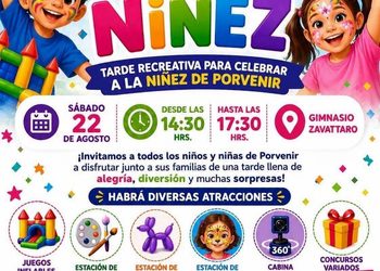 La Ilustre Municipalidad de Porvenir invita a la comunidad a la gran celebración del Día de la Niñez.