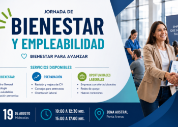 Jornada de Bienestar y Empleabilidad reunirá servicios de salud y oportunidades laborales en Zona Austral