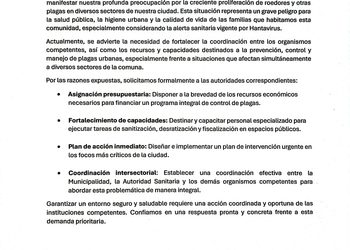 La Unión Comunal de Juntas de Vecinos Hernando de Magallanes exige plan urgente ante proliferación de plagas de roedores.
