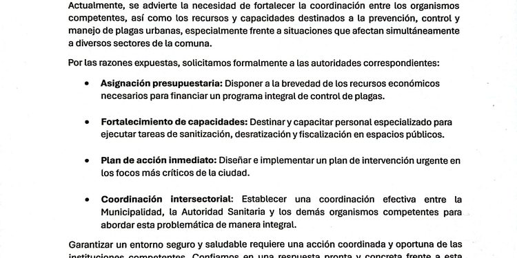 La Unión Comunal de Juntas de Vecinos Hernando de Magallanes exige plan urgente ante proliferación de plagas de roedores.