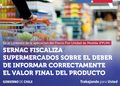 SERNAC fiscaliza supermercados para verificar información del precio por unidad de medida