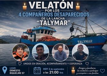 Pescadores que participan en la rebusca encuentran restos de la lancha «Talymar» en el sector de bahía Sea.