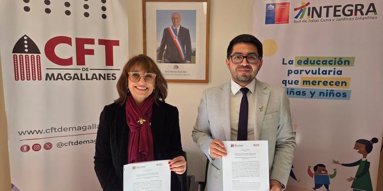 Fundación Integra y el CFT Estatal de Magallanes firman convenio de colaboración para fortalecer procesos educativos y de formación.