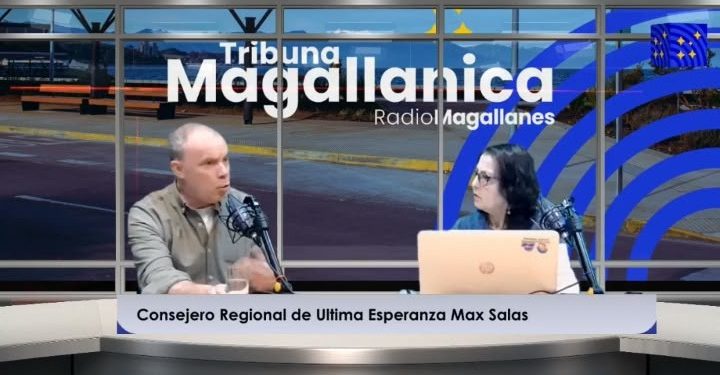 Críticas a la gestión regional de derecha y abandono de Puerto Edén marcaron entrevista a consejero regional Max Salas Illanes.