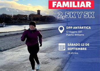Puerto Williams tendrá su primera Corrida Nocturna Familiar para promover el deporte y la vida activa