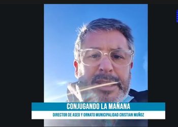 Christian Muñoz, director de Aseo y Ornato del municipio de Punta Arenas confirma que 150 mts cuadros el area afcetda hasta ahora del incendio en el vertedero.
