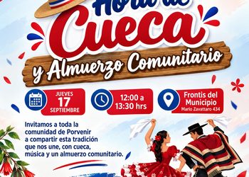¡Porvenir celebra en comunidad! Tradición, cuecay almuerzo dieciochero en el corazón de Tierra delFuego.