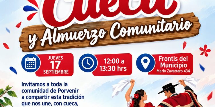 ¡Porvenir celebra en comunidad! Tradición, cuecay almuerzo dieciochero en el corazón de Tierra delFuego.