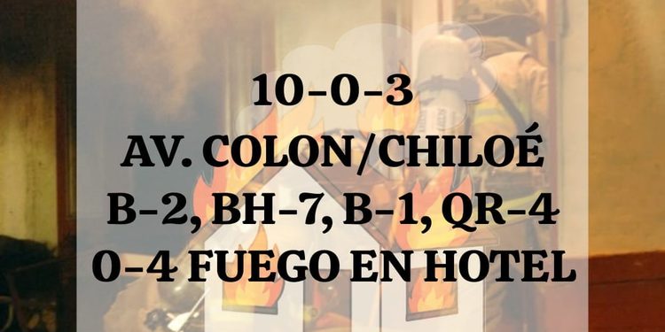 Incendio estructural afecta a recinto hotelero en pleno centro de Punta Arenas