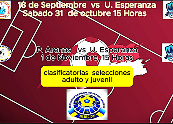 Anfa Regional busca representantes a nacional de Futbol amateur nivel selecciones Adulta y Sub 17