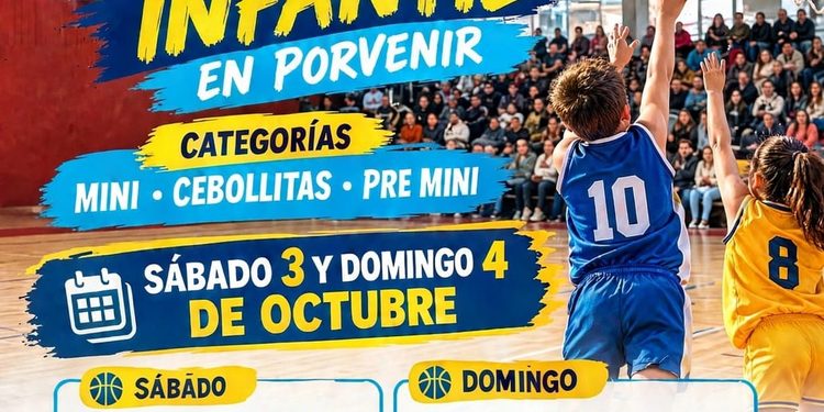 Porvenir se alista para un gran encuentro internacional de básquetbol infantil.
