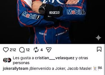 Jacob Masle se incorpora al Joker rally team para el cierre de la temporada 2026.