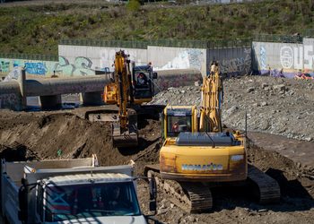 MOP intensifica limpieza del río Las Minas tras emergencia climática en Punta Arenas